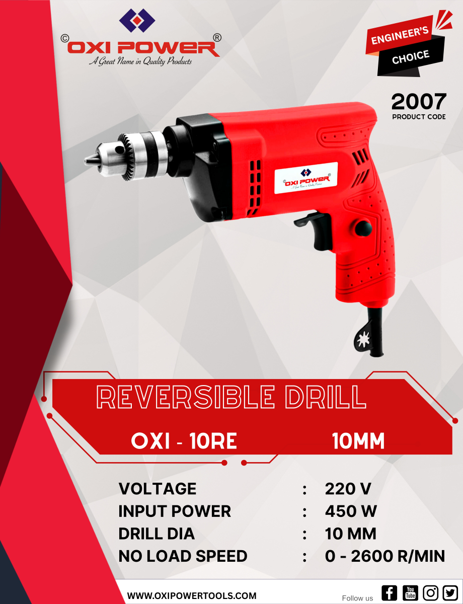 Reversible Drill 10MM